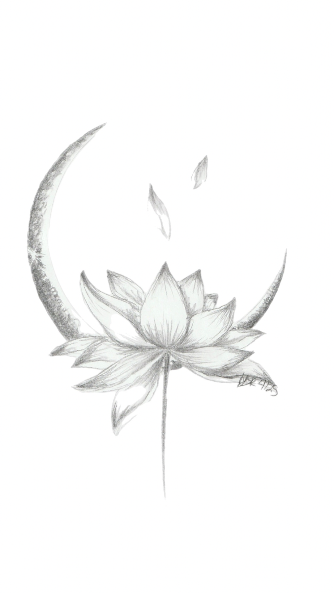 Moon Lotus Print