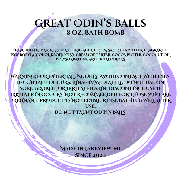Great Odin’s Balls 3” Bath Bomb