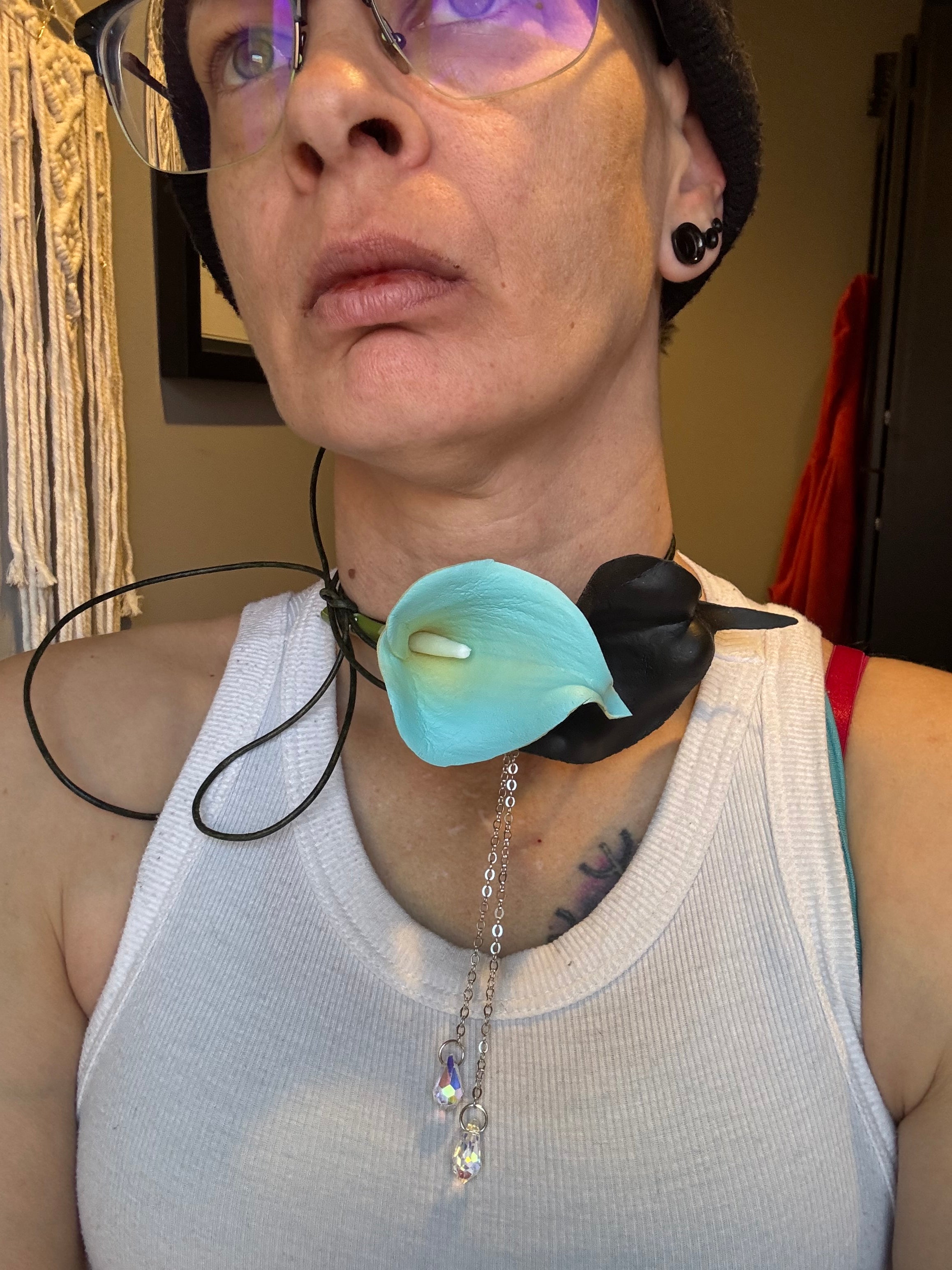 Double Calla Lily Choker